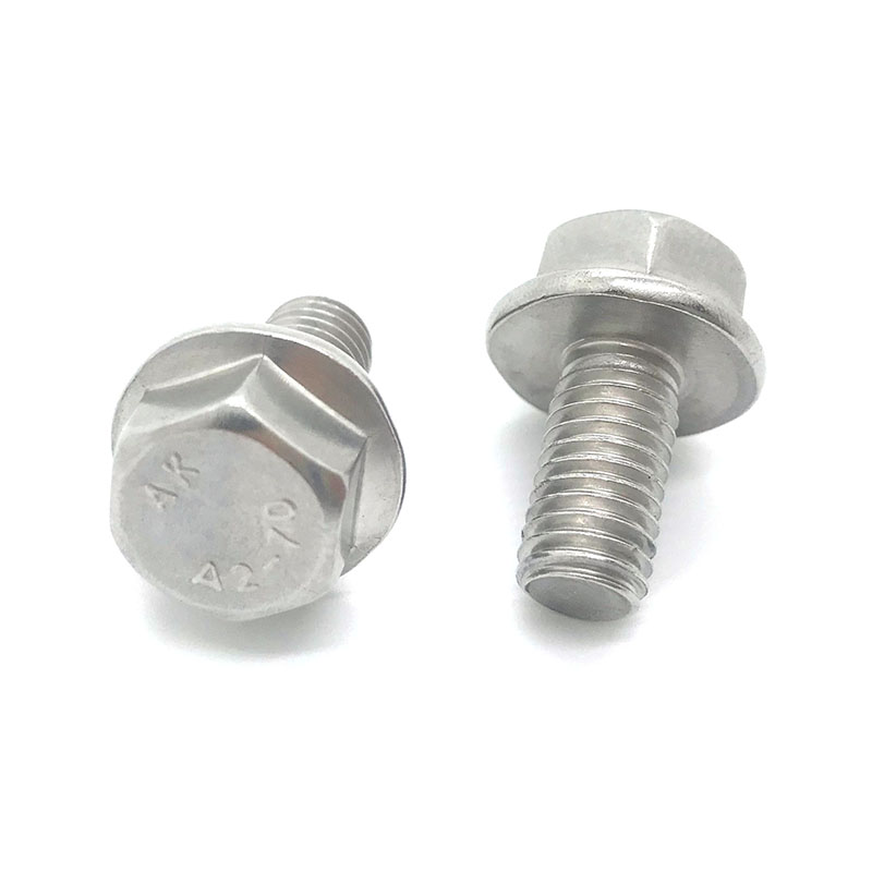 สลักเกลียวหน้าแปลนหกเหลี่ยม DIN6921 ไม่มีฟันปลา