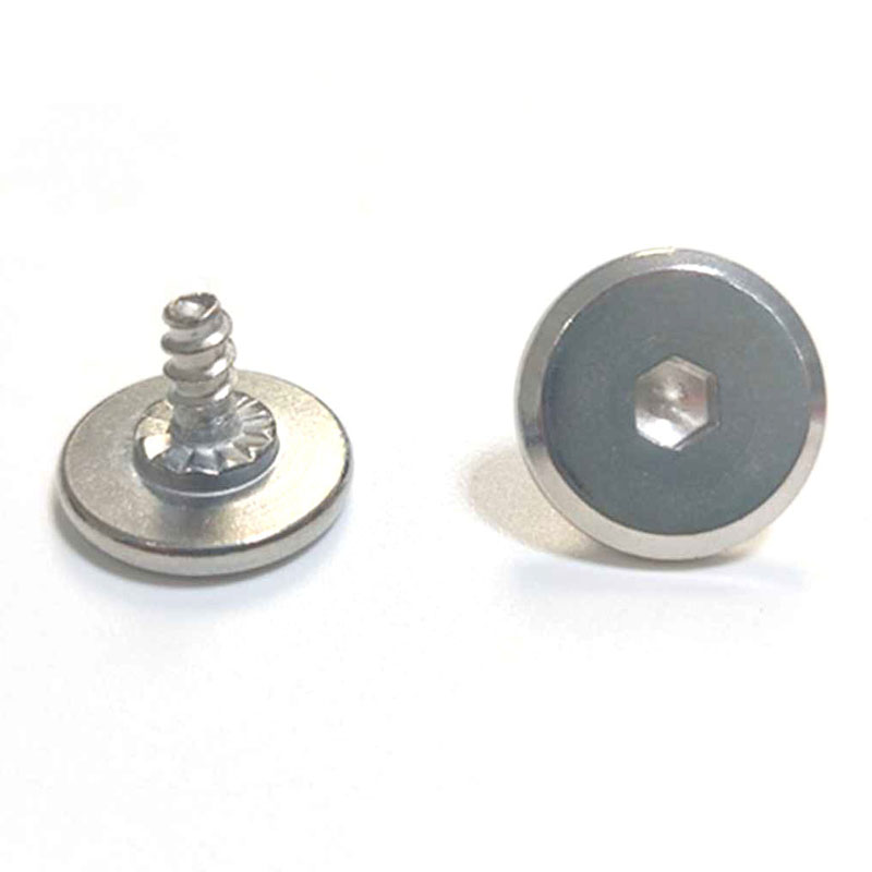 สกรูรองแก้วซ็อกเก็ตหกเหลี่ยมหัวแบนขนาดใหญ่สำหรับถ้วยความร้อน