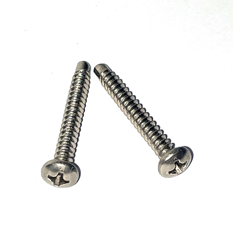 สกรูนำร่องสกรูเกลียวปล่อยหัวแฉก Pan Head