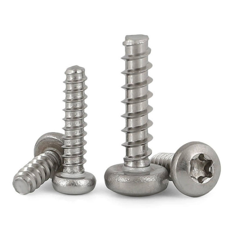 PT สกรูเกลียวปล่อยหัวกระทะ Torx สำหรับพลาสติก